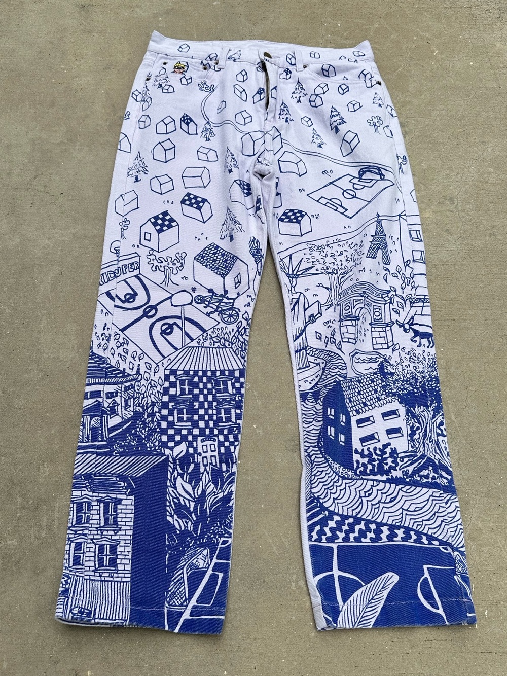 KidSuper “Misadventures” AW22 Graphic Doodle Drawing Streetwear Men’s Pants~32